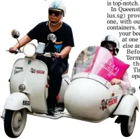  ??  ?? GET THE LOWDOWN: A Vespa tour will take you all over the city