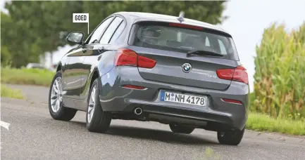  ??  ?? Het onderstel van de BMW is niet snel uit balans te krijgen, maar de motor is dan ook niet krachtig.