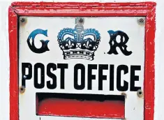  ??  ?? Writing on the wall: large numbers of rural post offices have closed in recent years
