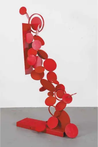  ?? FRANÇOISE SULLIVAN / SODRAC (2018) PHOTO GUY L’HEUREUX ?? Françoise Sullivan, Chute en rouge, 1966