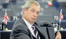  ??  ?? BREXIT STORY: Former Ukip leader Nigel Farage could be the hero of a new film