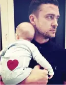  ??  ?? Justin Timberlake with son Silas