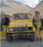  ??  ?? Shuchi Thakur ( right) with her navigator.