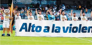  ??  ?? El plantel felino solicitó que la violencia se aleje de CU