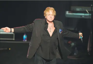  ?? Tom Gilbert / Associated Press ?? Eddie Money performs at the Hard Rock Hotel and Casino's the Joint in Catoosa, Okla., in 2017. Family members said Eddie Money died on Friday. He was 70.