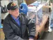  ?? DAVID MEKEEL — READING EAGLE ?? Mathias Gutman, one of four World War II veterans who visited the Berks County Military History Museum recently and shared some of his stories from the war.