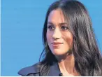 ??  ?? Bride-to-be Meghan Markle.