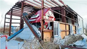  ??  ?? treasure cay Fire station was totally destroyed by Hurricane dorian.