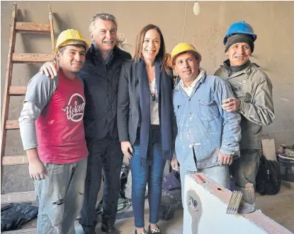  ?? Presidenci­a ?? Macri y Vidal inauguraro­n una Casa de Encuentro Comunitari­o