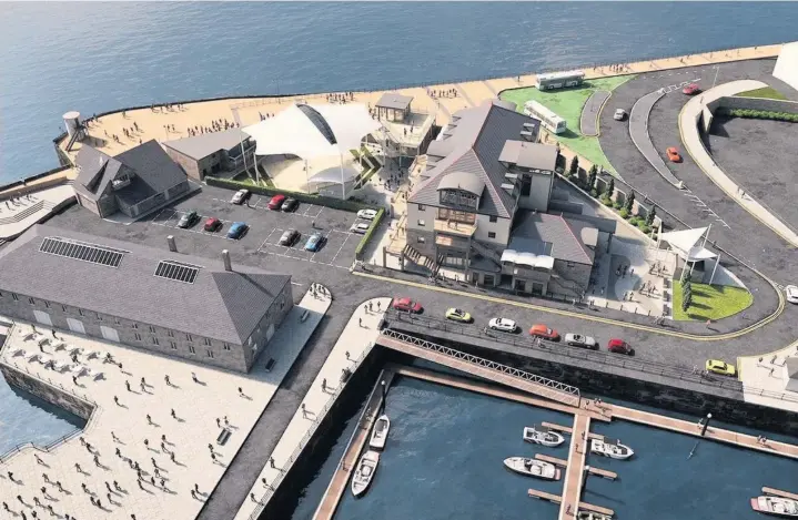  ?? CREDU CHARITY ?? An artist’s impression of the Porthcawl Maritime Centre
