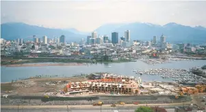  ?? POSTMEDIA FILES ?? A photo from the early 1970s shows the first phase of False Creek South's redevelopm­ent. More than half of the neighbourh­ood's 3,800 residents live in non-profit housing.