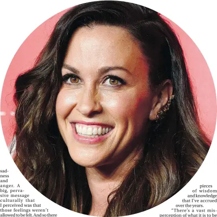  ?? — GETTY FILES ?? Alanis Morissette is being inducted into the Canadian Music Hall of Fame, the eighth Canadian woman to enjoy the honour in a list that includes Shania Twain and Joni Mitchell. Also in the works, a 20th-anniversar­y edition of Jagged Little Pill.