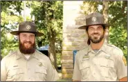  ?? NWA Democrat-Gazette/LYNN KUTTER ?? Matt Mulheran (left) and Bart Taylor are the new park interprete­rs at Prairie Grove Battlefiel­d State Park. Both also are Civil War re-enactors.