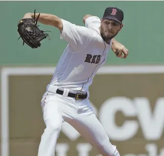  ?? AP PHOTO ?? LET IT GO: Chris Sale pitches during the Red Sox’ game against the Phillies yesterday in Fort Myers.