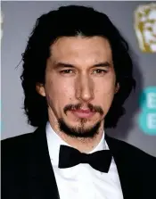  ?? GARETH CATTERMOLE / GETTY / TNS Los Angeles Times ?? Adam Driver attends the British Academy Film Awards, in London, on Feb. 2, 2020.