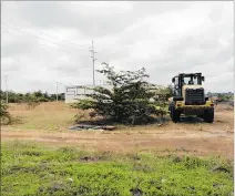  ?? FREDDY RODRÍGUEZ / EXPRESO ?? Obra. En este predio de Parque Samanes se construirá la electrolin­era.