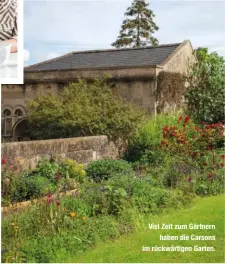  ??  ?? Viel Zeit zum Gärtnern
haben die Carsons im rückwärtig­en Garten.