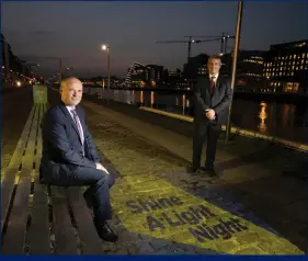  ??  ?? Bord Gáis Energy managing director Dave Kirwan (left) and Pat Dennigan, CEO of Focus Ireland