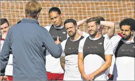  ?? GETTY ?? Liverpool manager Jurgen Klopp talks to his players at their training on Saturday.