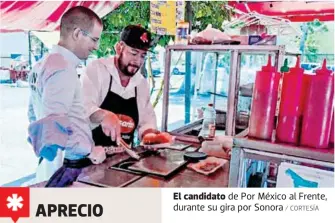  ??  ?? / CORTESÍA El candidato de Por México al Frente, durante su gira por Sonora