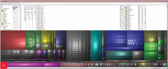  ??  ?? Visualisin­g storage with WinDirStat makes storage management a walk in the park.
