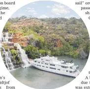  ?? Photos / Agurtxane Concellon; Supplied ?? Cruise ship Finnmarken in Norway’s Geiranger Fjord (top); cruise ship True North in north Western Australia’s Kimberley region.