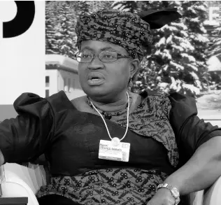  ??  ?? Ngozi Okonjo-Iweala, newly appointed director-general of the World Trade Organizati­on. AP