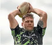  ?? DAVID UNWIN/STUFF ?? Manawatu¯ Turbos flanker Johnny Galloway is enjoying his first season in the side.