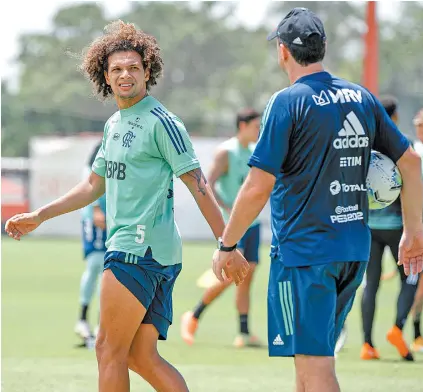  ?? ALEXANDRE VIDAL / FLAMENGO ?? Willian Arão, titular de Ceni, sofreu lesão na parte posterior da coxa direita e não encara o Santos