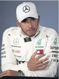  ?? AFP ?? Reigning world champion Lewis Hamilton of Mercedes.