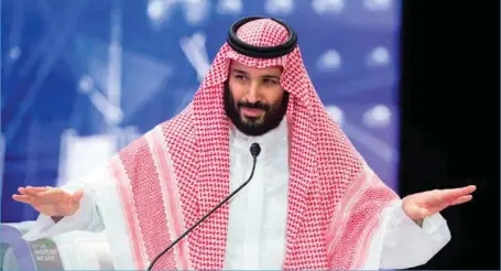  ?? FOTO: NTB SCANPIX ?? Kronprins Muhammed bin Salman prøver å framstå som en reformvill­ig leder for Saudi-arabia.