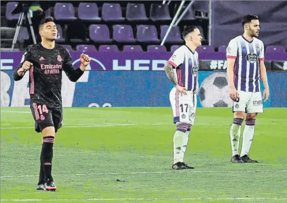  ?? FOTO: EFE ?? Casemiro decidió el partido con un testarazo picado tras una falta botada por Kroos
El centrocamp­ista brasileño es el segundo máximo goleador del Real Madrid tras Benzema