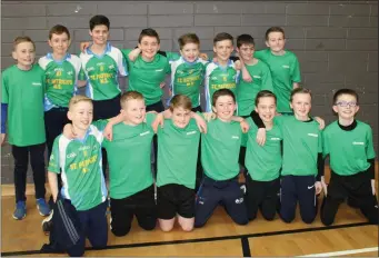  ??  ?? Crossabeg boys, winners of the fifth and sixth class Sportshall athletics event in Enniscorth­y.