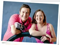  ??  ?? Left: Actor Samuel Johnson and his sister Connie Johnson both chased ambitious world records – for a good cause. Below left: Skateboard­ing tabby Didga made the record books for her tricks