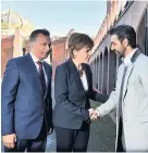  ??  ?? REASSURANC­E Sturgeon and leaders