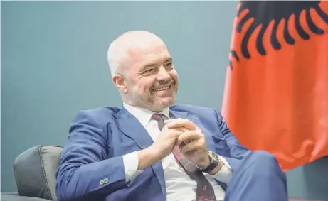  ??  ?? ‘Since day one we have asked our Greek friends to sit down with a plan and go through all the issues,’ says Albanian Prime Minister Edi Rama.