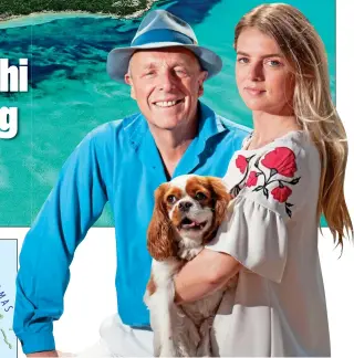  ??  ?? FAMILY AFFAIR: Simon Woodroffe and his daughter Charlotte are planning to create the Yo! Island brand on a small piece of paradise in the Bahamas, top