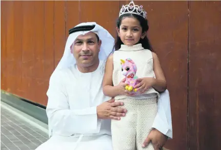  ?? Duncan Chard for The National ?? Mohammed Al Mahdi, 51, plans to spend more time with his daughter Noor, 7, during Ramadan.