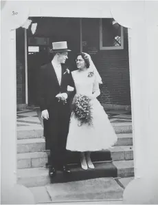  ?? SUPPLIED ?? Geurt and Irma VandenDool on their wedding day in 1958.
