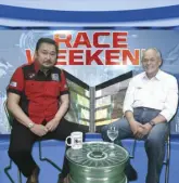  ??  ?? My interview with Mandy Eduque, Chairman, AAP Motorsport­s Committee on the Race Weekend segment of Motoring Today.