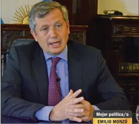  ??  ?? Mejor política/o EMILIO MONZÓ