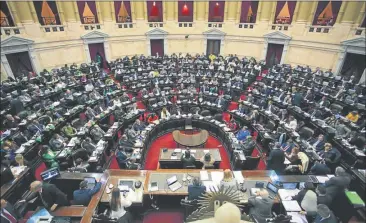  ?? CEDOC PERFIL ?? SESION. La última semana se vivió clima convulsion­ado en Diputados por el debate del aborto.