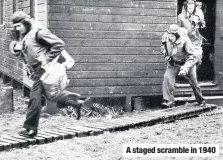  ??  ?? A staged scramble in 1940
