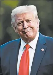  ?? KEVIN DIETSCH/ABACA PRESS ?? Polling suggests both President Trump and former Vice President Biden could be seen negatively by most voters in November.