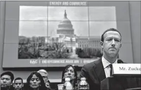  ?? ANDREW HARNIK/AP 2018 ?? As part of the settlement, CEO Mark Zuckerberg will have to personally certify Facebook’s compliance.