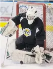  ?? DARREN STONE, TIMES COLONIST ?? Kurtis Chapman got in his first BCHL practice Friday at The Q Centre.