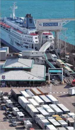  ??  ?? The National Audit Office says the port of Dover simply does not have the facilities to cope with big potential increases in vehicle and passenger checks