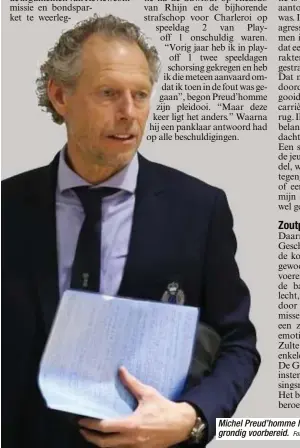  ?? Foto BELGA ?? Michel Preud’homme had zijn verdedigin­g grondig voorbereid.