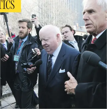  ?? TONY CALDWELL / OTTAWA SUN / QMI AGENCY ?? Senator Mike Duffy is suing the Senate of Canada and Attorney General of Canada for about $8 million in damages stemming from his trial on fraud and bribery charges. Duffy was acquitted of the charges in 2016.