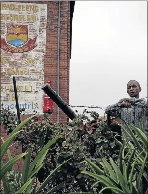  ?? PHOTO: SANDILE NDLOVU ?? Alfred Masibi, former caretaker at Zifuneleni Junior Secondary School in Orlando East, Soweto, is partially paralysed and takes 16 pills a day after he was stabbed on the school premises. He is still waiting to be paid for being injured on duty.